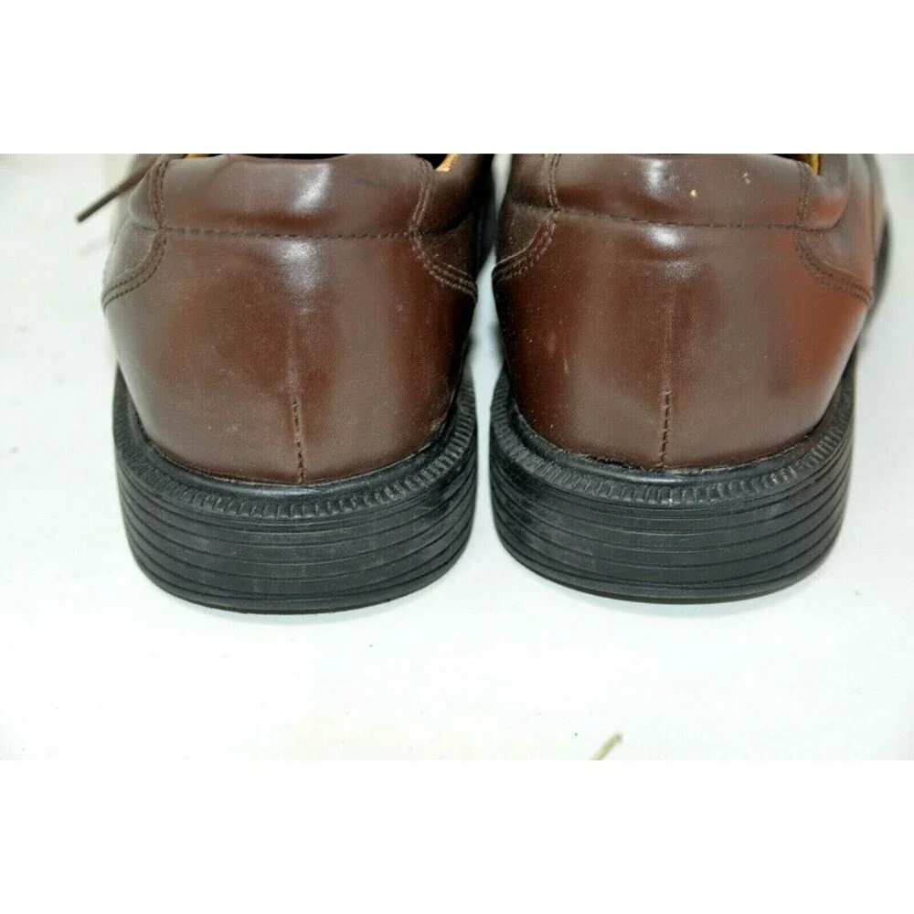 Croft & Barrow Mens Size 9.5 M Brown Leather Lace Up Dress Shoes